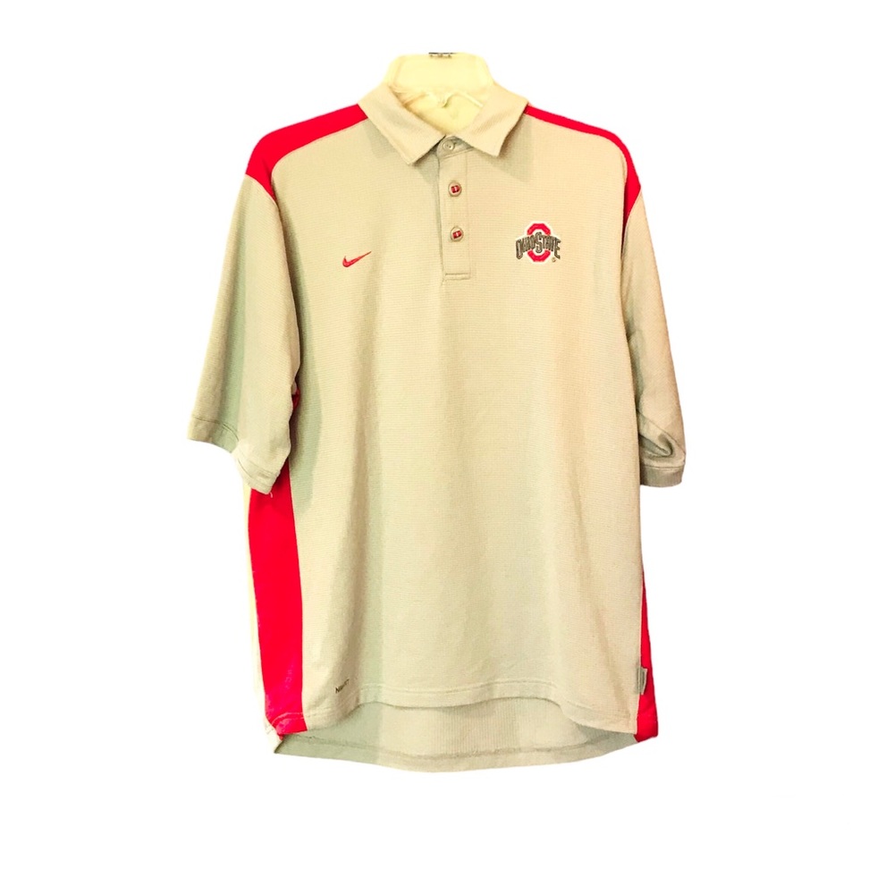 Nike Ohio State Buckeyes Grey Men’s Polo Shirt